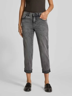 Jeansy o skróconym kroju slim fit model ‘DARLEEN’ Angels