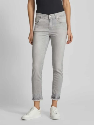 Jeansy o skróconym kroju slim fit model ‘ORNELLA’ Angels