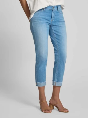 Jeansy o skróconym kroju slim fit model ‘PIPER’ CAMBIO