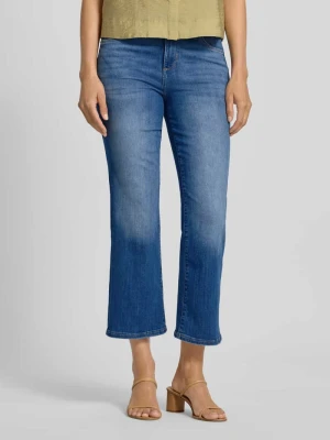 Jeansy o skróconym kroju slim fit z mieszanki bawełny s.Oliver Jeansowy niebieski