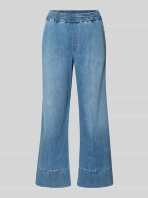 Jeansy o skróconym kroju z elastycznym pasem Marc Cain