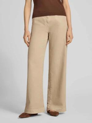 Jeansy o szerokiej nogawce z kieszeniami w szwie LUISA CERANO