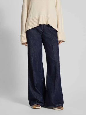 Jeansy o szerokim kroju w kant Gina Tricot