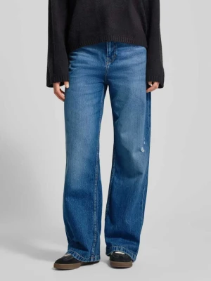 Jeansy o szerokim kroju z mieszanki bawełny i lyocellu model ‘THEMARLENE’ Boss Orange