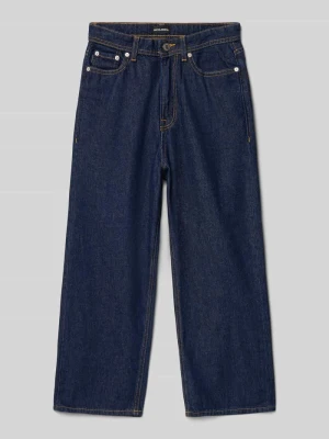Jeansy o szerokim kroju z naszywką z logo model ‘IRON’ Jack&Jones Ciemnoniebieski