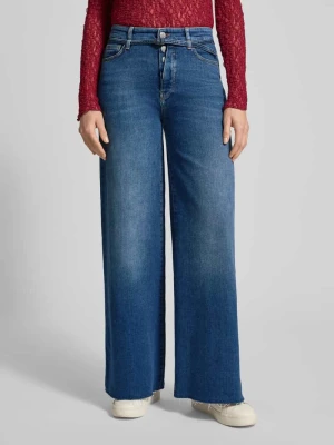 Jeansy o szerokim kroju z tasiemką w talii Marc Cain