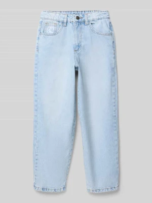 Jeansy o szerokim kroju z wyhaftowanym logo Karl Kani