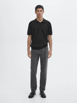 Jeansy O Zwężanym Kroju - Brudnoszary - - Massimo Dutti - Mężczyzna