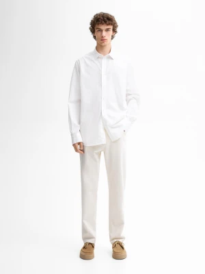 Jeansy O Zwężanym Kroju - Surowy - - Massimo Dutti - Mężczyzna
