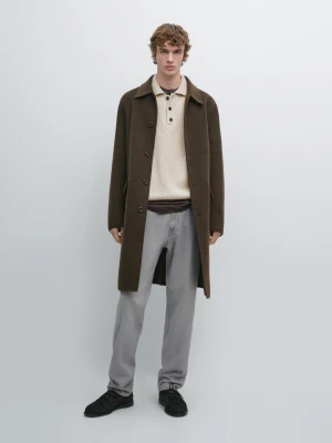 Jeansy O Zwężanym Kroju - Szary - - Massimo Dutti - Mężczyzna