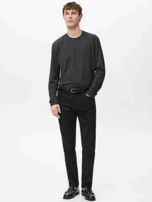 Jeansy Patrick slim fit Ultra Soft Touch black denim - Mężczyzna - - MANGO MAN