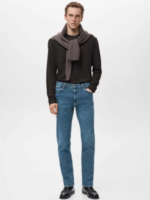 Jeansy Patrick slim fit Ultra Soft Touch ciemnoniebieski vintage - Mężczyzna - - MANGO MAN