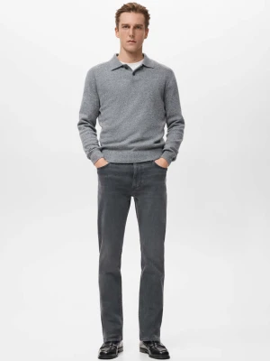 Jeansy Patrick slim fit Ultra Soft Touch jasnoszary denim - Mężczyzna - - MANGO MAN