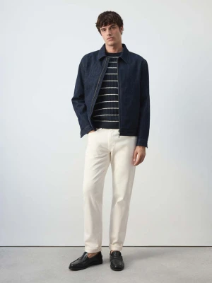 Jeansy Pola selvedge regular fit złamana biel - Mężczyzna - MANGO MAN