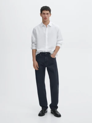 Jeansy Regular Fit - Indygo - - Massimo Dutti - Mężczyzna