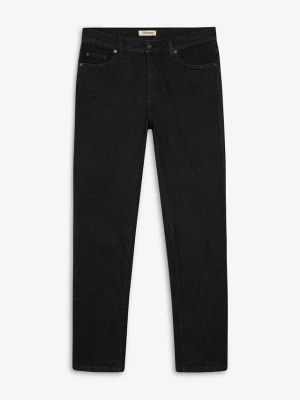 Jeansy regular fit, straight BonPrix czarny