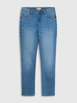 Jeansy regular fit, straight BonPrix niebieski