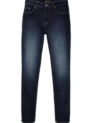 Jeansy regular fit z wielokierunkową elastycznością, z wygodną talią, straight BonPrix niebieski
