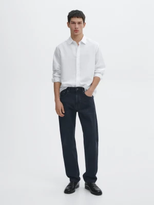 Jeansy Regular Fit - Indygo - - Massimo Dutti - Mężczyzna
