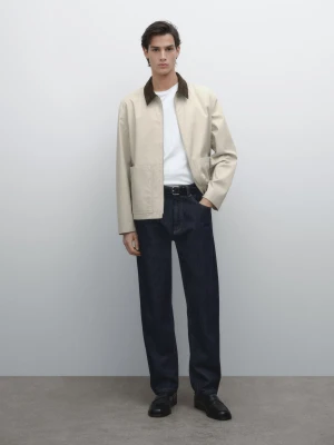 Jeansy O Kroju Relax Fit - Indygo - - Massimo Dutti - Mężczyzna