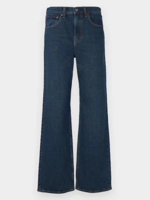Jeansy Relaxed Fit Abercrombie & Fitch ciemnoniebieski