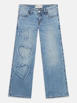 Jeansy Relaxed Fit Abercrombie & Fitch niebieski