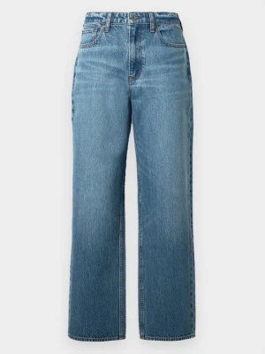 Jeansy Relaxed Fit Abercrombie & Fitch niebieski denim