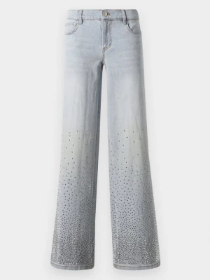 Jeansy Relaxed Fit Alice + Olivia jasnoniebieski