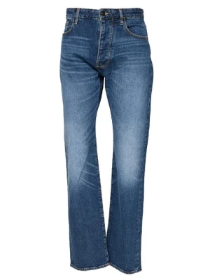 Jeansy Relaxed Fit Armani Exchange niebieski denim