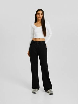 Jeansy Relaxed Fit Bershka