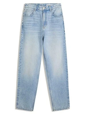 Jeansy Relaxed Fit Bershka jasnoniebieski denim