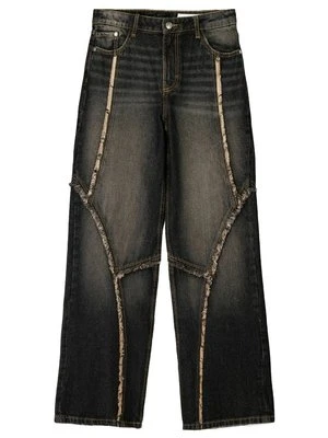 Jeansy Relaxed Fit Bershka czarny