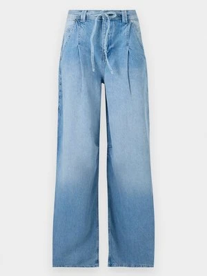 Jeansy Relaxed Fit Boss granatowy
