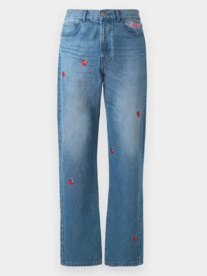 Jeansy Relaxed Fit Carne Bollente niebieski denim