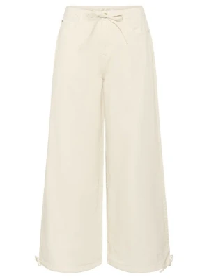 Jeansy Relaxed Fit Cream beżowy