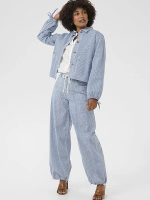 Jeansy Relaxed Fit Cream niebieski