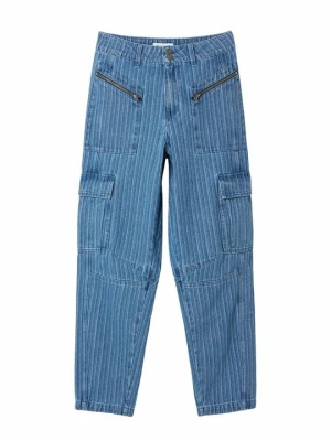 Jeansy Relaxed Fit Desigual niebieski