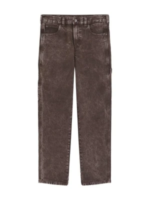 Jeansy Relaxed Fit Dickies ciemnobrązowy