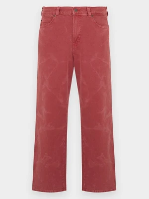 Jeansy Relaxed Fit Dickies ciemnoczerwony