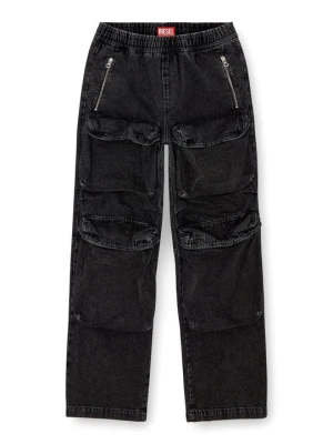 Jeansy Relaxed Fit Diesel czarny
