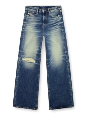 Jeansy Relaxed Fit Diesel granatowy