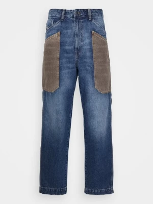 Jeansy Relaxed Fit Diesel niebieski denim