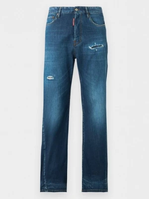 Jeansy Relaxed Fit Dsquared2 granatowy