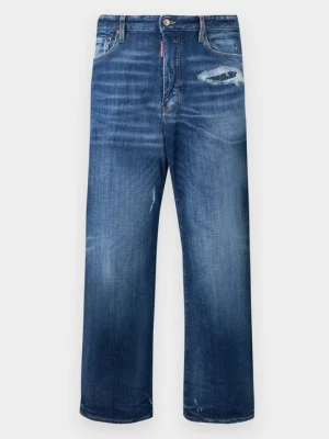 Jeansy Relaxed Fit Dsquared2 niebieski denim