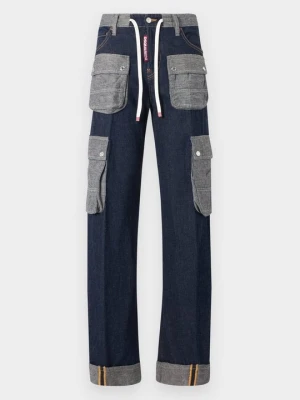 Jeansy Relaxed Fit Dsquared2 niebieski denim