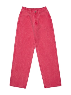 Jeansy Relaxed Fit Element czerwony