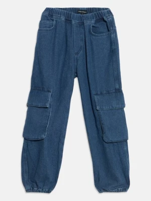 Jeansy Relaxed Fit Emporio Armani niebieski