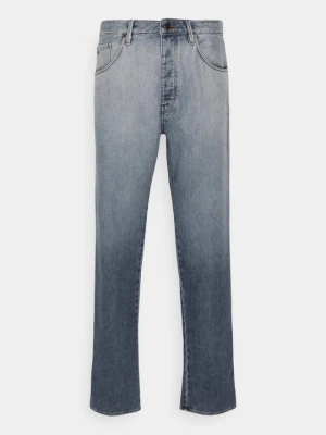 Jeansy Relaxed Fit Emporio Armani niebieski denim