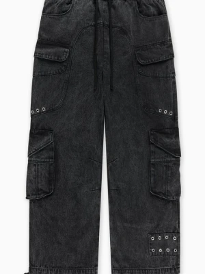 Jeansy Relaxed Fit FAVELA czarny