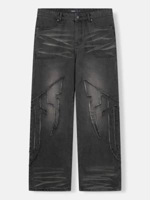 Jeansy Relaxed Fit FAVELA czarny